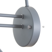 Бра "Бравер" Е27 серый 26х26х30 см Бра "Бравер" Е27 серый 26х26х30 см