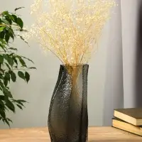 Ваза стекло настольная "Дженис" 30х15х9,5 см, серый