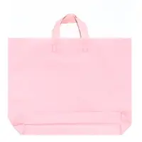 Пакет с петлевой ручкой розовый 45 х 35 х 8 см 80 мкм
