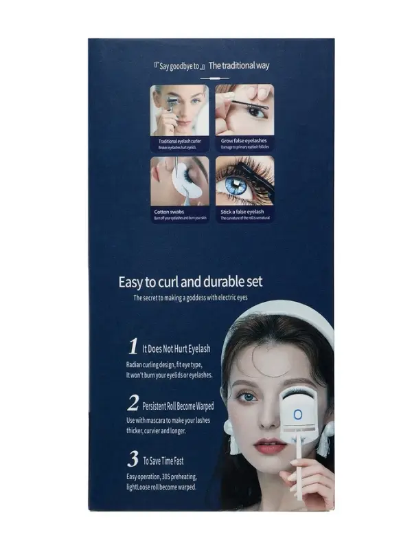 Электрический керлер для ресниц LW-05, от АКБ, белый