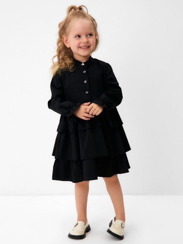Платье для девочки MINAKU цвет чёрный, рост 116 см Платье для девочки MINAKU цвет чёрный, рост 116 см