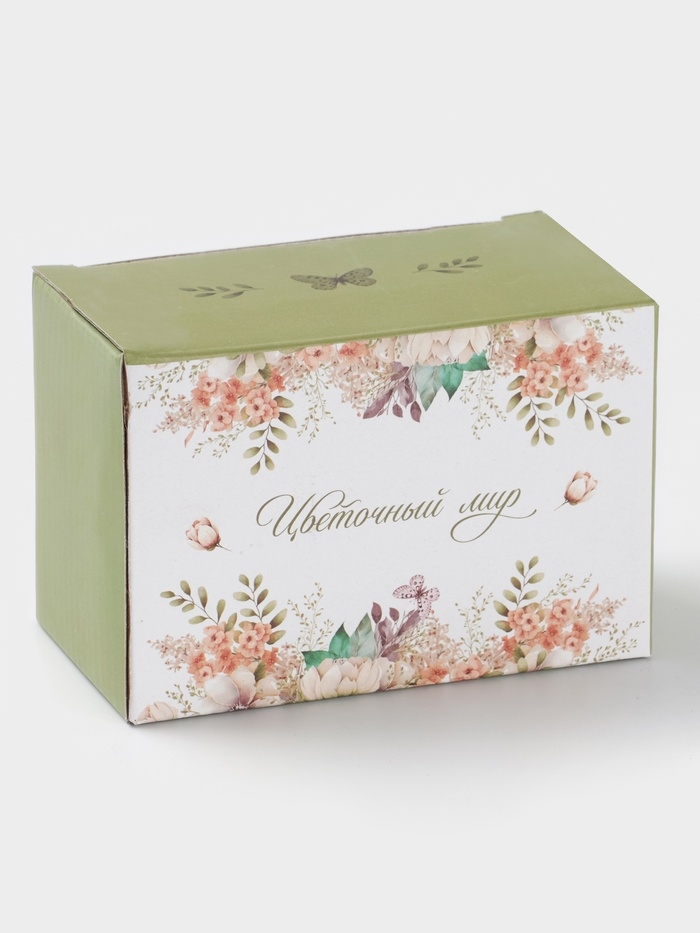 Набор для специй Доляна "Цветы" цвет белый  2 шт  солонка, перечница 130 мл 11,5х6,2х8,8 см   107085