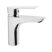 Смеситель для раковины "СоюзКран" 567-081, однорычажный, низкий излив 133 мм, цинк, хром