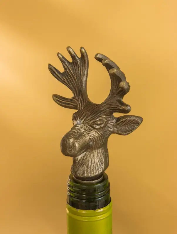 Пробка для бутылок &laquo;Лось&raquo;, 7.3&times;5.3&times;15.5 см, алюминий