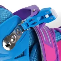 Коньки детские раздвижные BlackAqua, р. 30-33, для фитнеса, с роликовой платформой, мультиколор