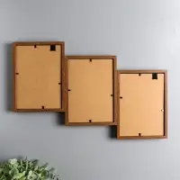 Фоторамка МДФ, стекло на 3 фото 13х18 "Корица" 27,5х44,5х2,2 см