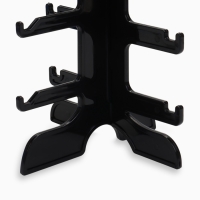 Подставка под очки 6 мест, 16&times;14,5&times;35,5, оргстекло, цвет чёрный