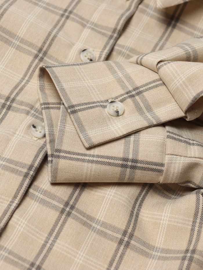 Комплект женский (блузка, шорты) MINAKU: Casual Collection цвет бежевый клетка, размер 46