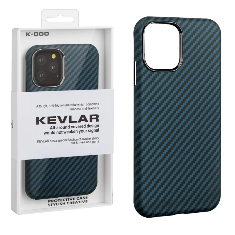 Чехол iPhone 13 Pro Kevlar Blue K-DOO