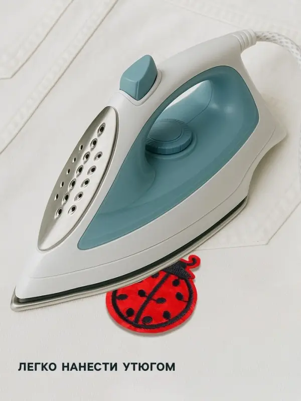 Термоаппликация &laquo;Божья коровка&raquo;, 5.7&times;3.5 см, красная