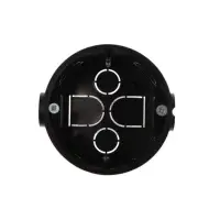 Коробка установочная Luazon Lighting, 68х40 мм, IP20, для сплошных стен, черная