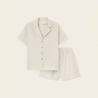 Костюм женский домашний (рубашка и шорты) SL HOME р. XL, молочный