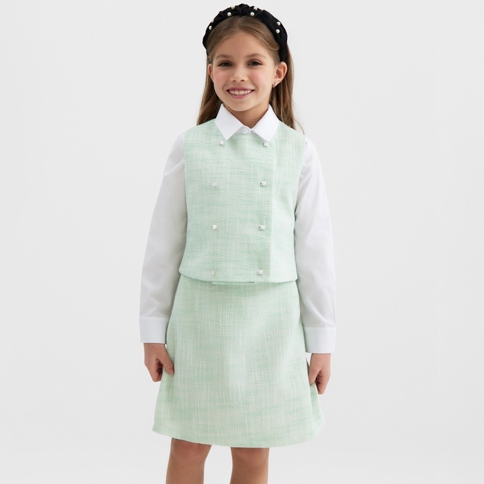Жилетка для девочки, MINAKU :Party Dress, цвет зеленый, рост 140 см Жилетка для девочки, MINAKU :Party Dress, цвет зеленый, рост 140 см