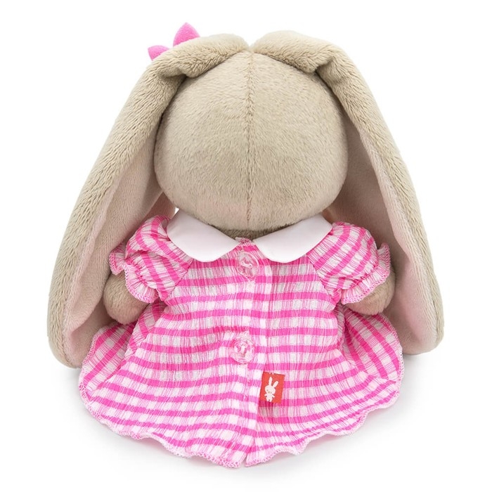 Мягкая игрушка &laquo;Зайка Ми&raquo;, в платье из жатой ткани, 15 см