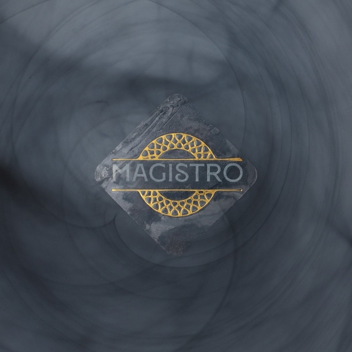 Тарелка обеденная Magistro &laquo;Вирпул&raquo;, d=20,5 см, стекло, голубая