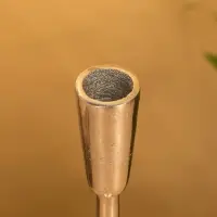 Подсвечник "Модэст" 8х8х23 см, алюминий, цв. серебро