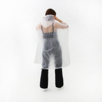 Дождевик взрослый пончо &laquo;Кроме, как из себя, и выйти-то некуда&raquo;, оверсайз, 44-52, 97 х 120 см, цвет белый