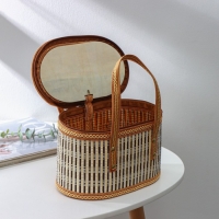 Корзина для хранения Доляна Nature, 24&times;14,5&times;14,5 см, бамбук