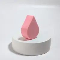 Спонж для макияжа &laquo;Плоская капля&raquo;, 6&times;4.5 см, розовый