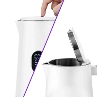 Чайник электрический металлический пластик КТ-6115 - 1.5 л