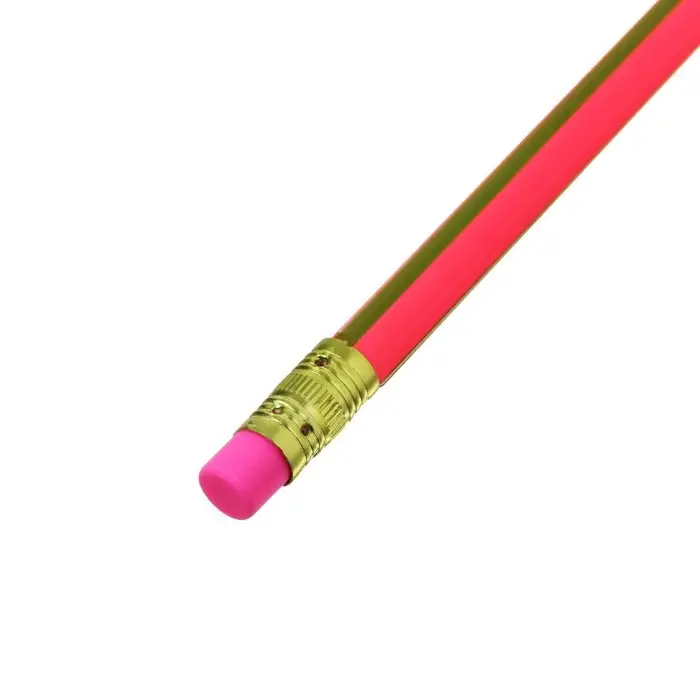 Карандаш чернографитный Berlingo &laquo;Fuze&raquo;, HB, трёхгранный, заточенный, с ластиком, ассорти