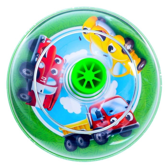 Юла прозрачная &laquo;Машинки&raquo;