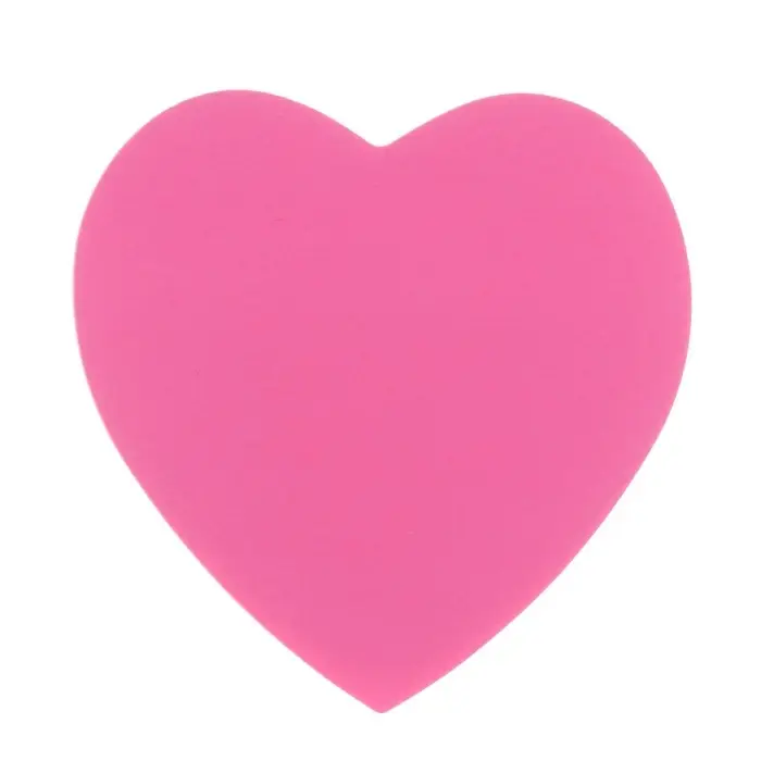 Блок с липким краем, &laquo;Сердце&raquo; 50 листов, флуоресцентные 5 цветов