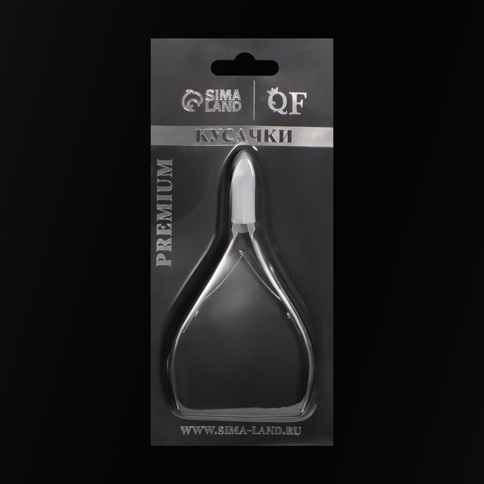 Кусачки маникюрные для кутикулы &laquo;Premium&raquo;, двойная пружина, 10,6 см, длина лезвия - 6 мм, на блистере, цвет серебристый