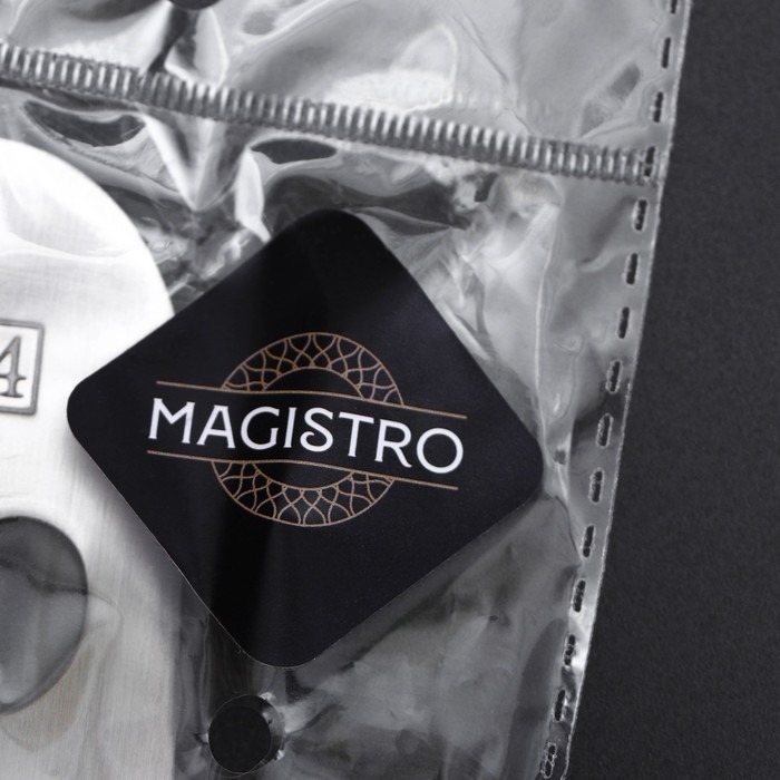 Пресс для чеснока Magistro Steel, 19,5&times;4,5 см, нержавеющая сталь, цвет серебристый