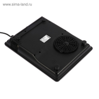 Плитка электрическая Luazon LIP-001, индукционная, 1 конфорка, 2100 Вт, чёрная