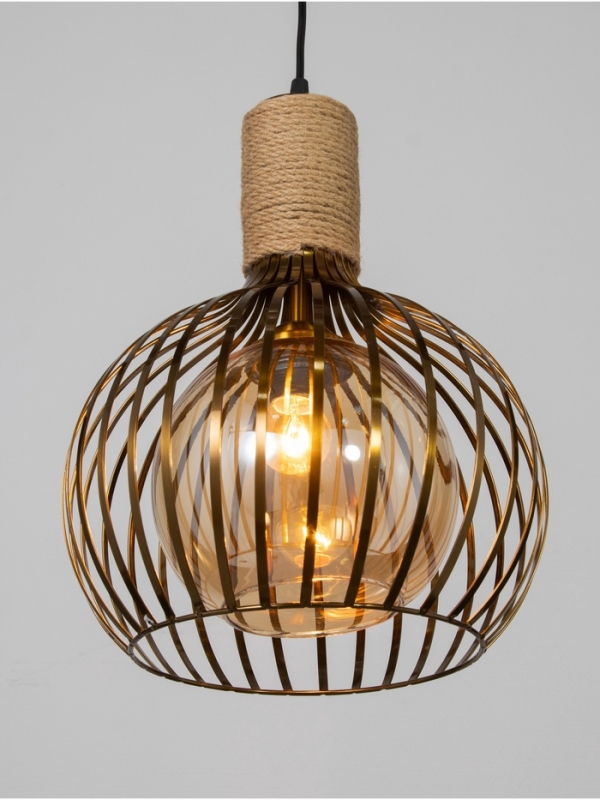 Светильник "Клубок" 1х40Вт Е27 медь 28х28х28см