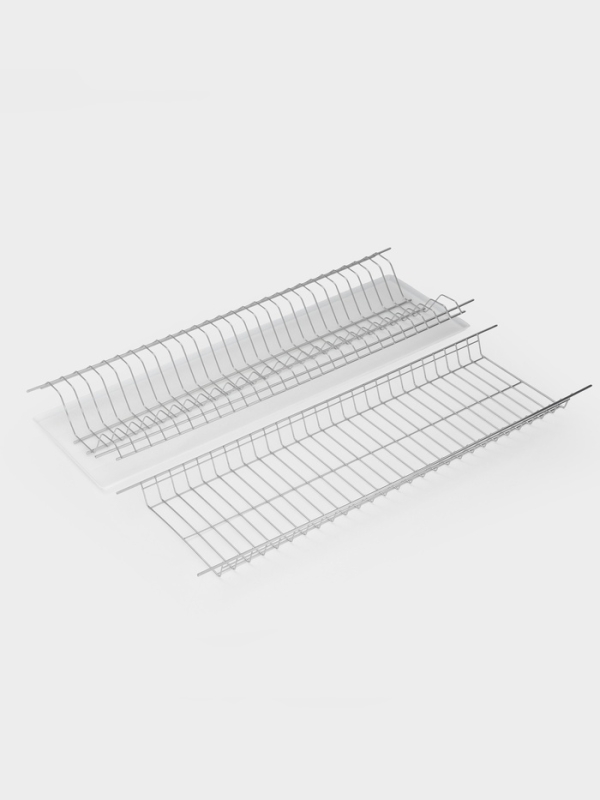 Сушилка для посуды с поддоном для шкафа 80 см, 76.5&times;25.6 см, хром