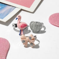 Набор колец детских (3 шт.) &laquo;Выбражулька&raquo;, милый, цветной