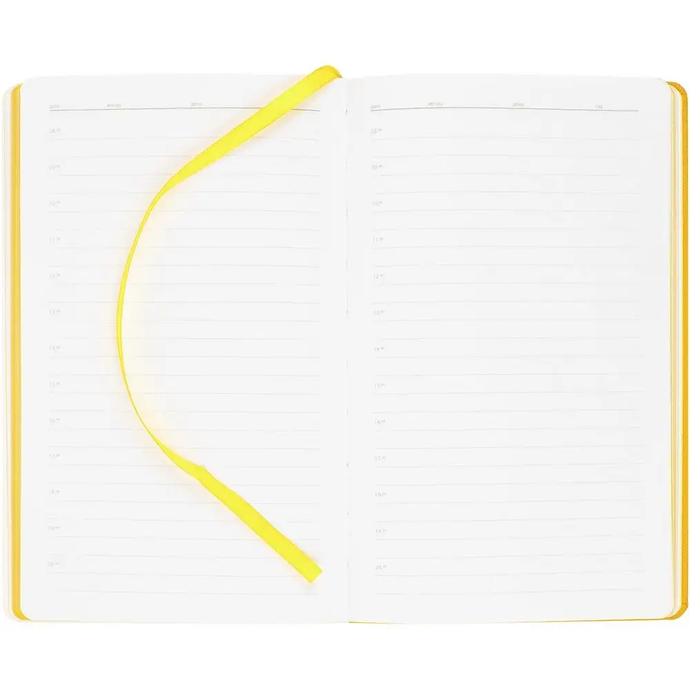 Ежедневник Duplex, недатированный, белый с желтым