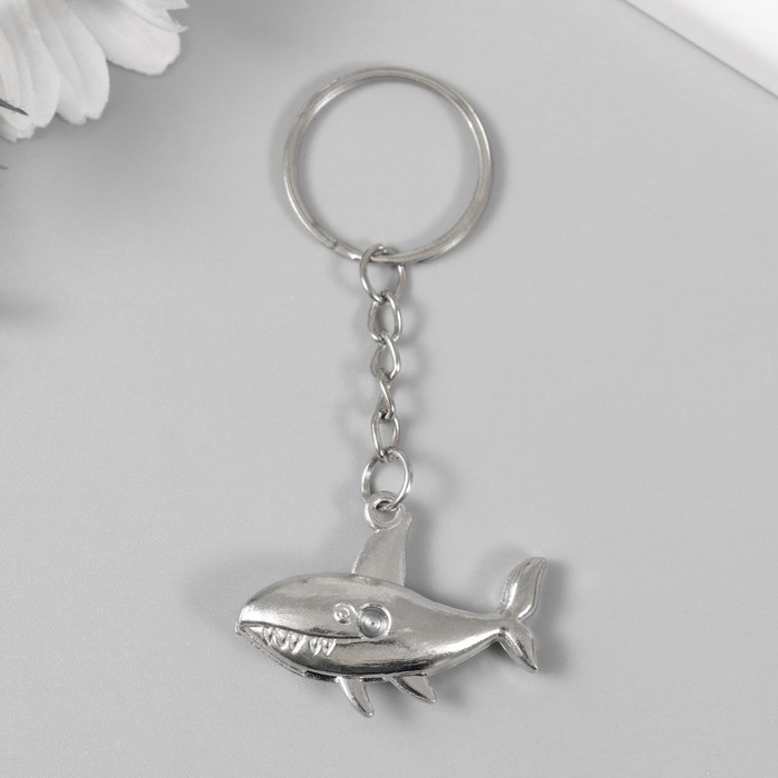 Брелок металл Брелок металл "Акула" плавники двигаются 4х3 см