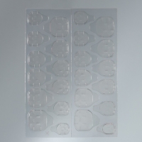 Накладные ногти &laquo;Однотонный чёрный&raquo;, 24 шт, клеевые пластины, форма квадрат, цвет глянцевый черный