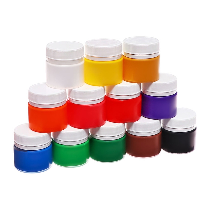 Гуашь 12 цветов, 15 мл, ЗХК "Цветик" (30411547)