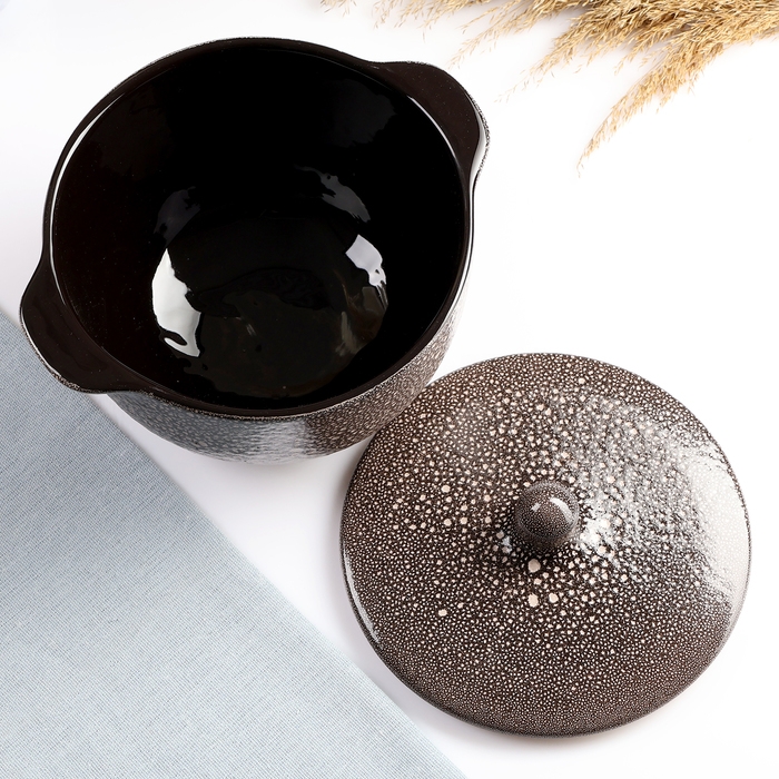 Пельменница &laquo;Борисовская&raquo;, 2 л, 19&times;12 см, мрамор, коричневая