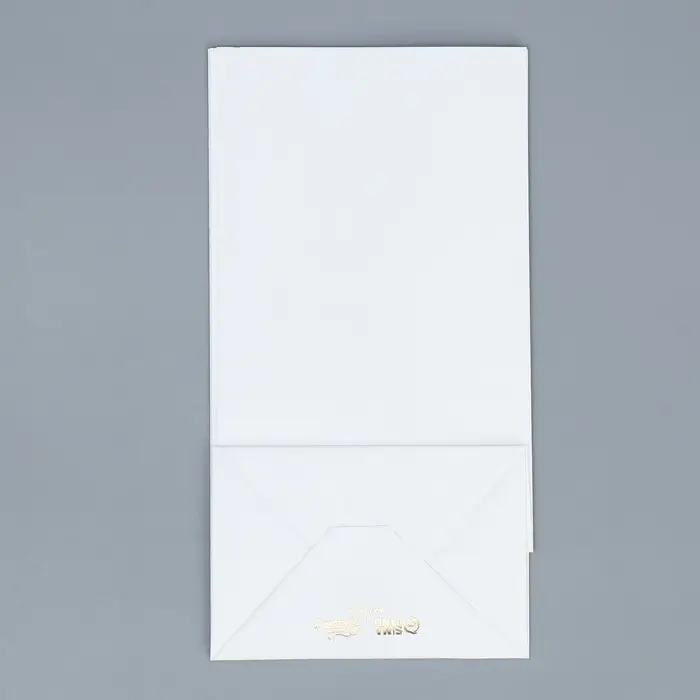 Пакет подарочный без ручек &laquo;С Новым Годом&raquo;, белый, с тиснением, 10&times;19.5&times;7 см