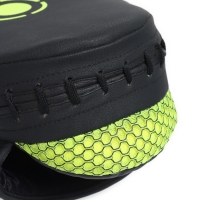 Лапы боксерские изогнутые FIGHT EMPIRE, CLASSIC, ПУ, чёрно-жёлтые, пара