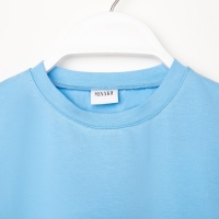 Футболка детская Basic line цвет голубой, рост 110