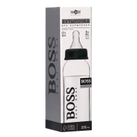 Бутылочка для кормления стекло &laquo;BABY BOSS&raquo;, классическое горло, 250 мл., от 3 мес.