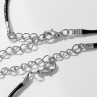 Кулоны &laquo;Неразлучники&raquo; на магните, инь-ян, цвет чёрно-розовый, 40 см