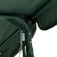 Садовые качели "Касабланка" зеленые, макс. нагрузка 250 кг, 150 х 220 х 120 см