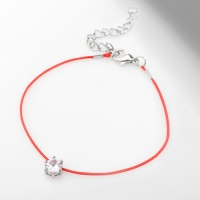 Браслет &laquo;Блеск&raquo; многогранник, цвет белый в серебре