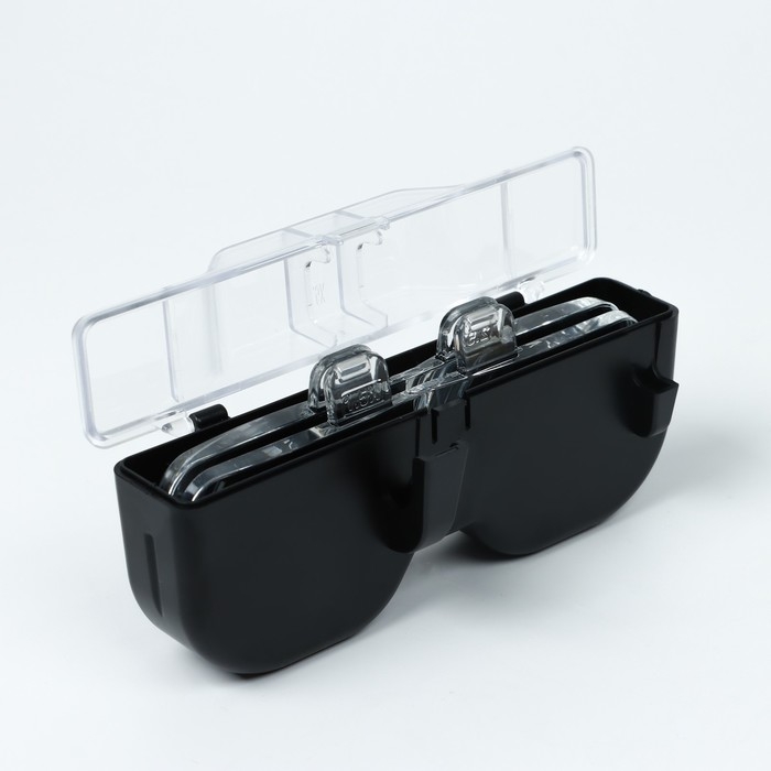 Лупа налобная (очки), 3 линзы в комплекте, подсветка