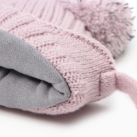 Шапка детская, цвет сиреневый, размер 50-52