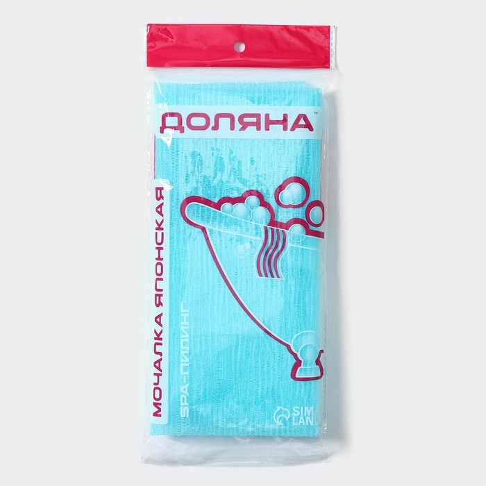 Мочалка для тела Доляна &laquo;Японская&raquo;, 90&times;30 см, цвет МИКС