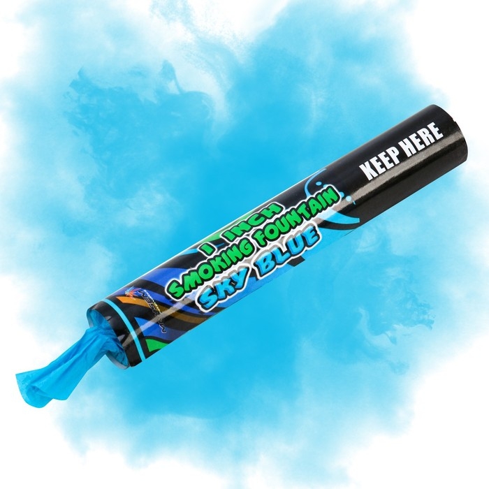 Цветной дым голубой, заряд 0,8 дюйм, ОПТИ, средняя интенсивность, 60 сек Цветной дым голубой, заряд 0,8 дюйм, ОПТИ, средняя интенсивность, 60 сек