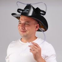 Каска под напитки ковбойская &laquo;Живу красиво&raquo;